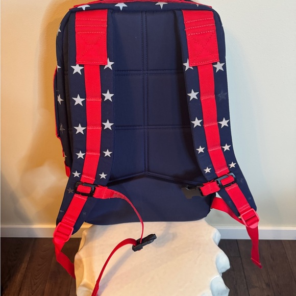 Star Patterned Navy Backpack - Picture 2 of 4